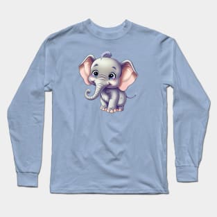 Cute Baby Elephant Long Sleeve T-Shirt